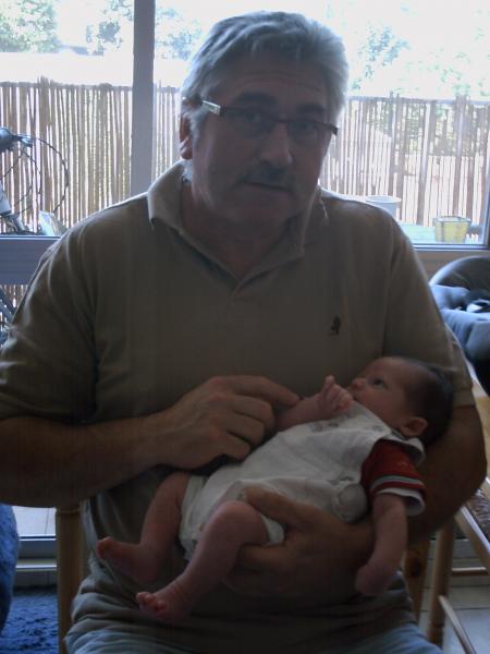 avec papy thierry.
